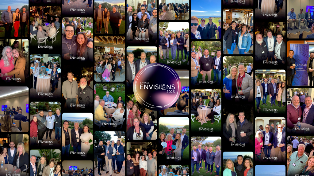Photo collage of people at Envase Envisions event 2023